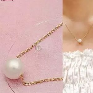 Simple Gold Filled Pearl Necklace